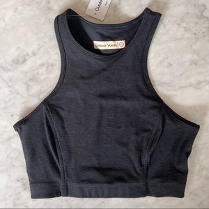 Outdoor Voices Athena Crop Charcoal NWT